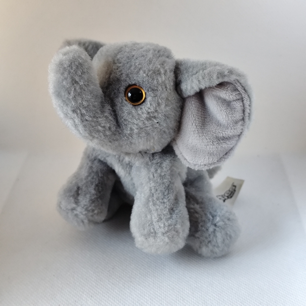 4/$50⭐️Russ Petooties Pets Grey Elephant Soft Plush Toy Small 5”